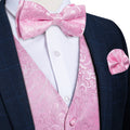 GentCrest Pink Paisley Vest Set - Image 1