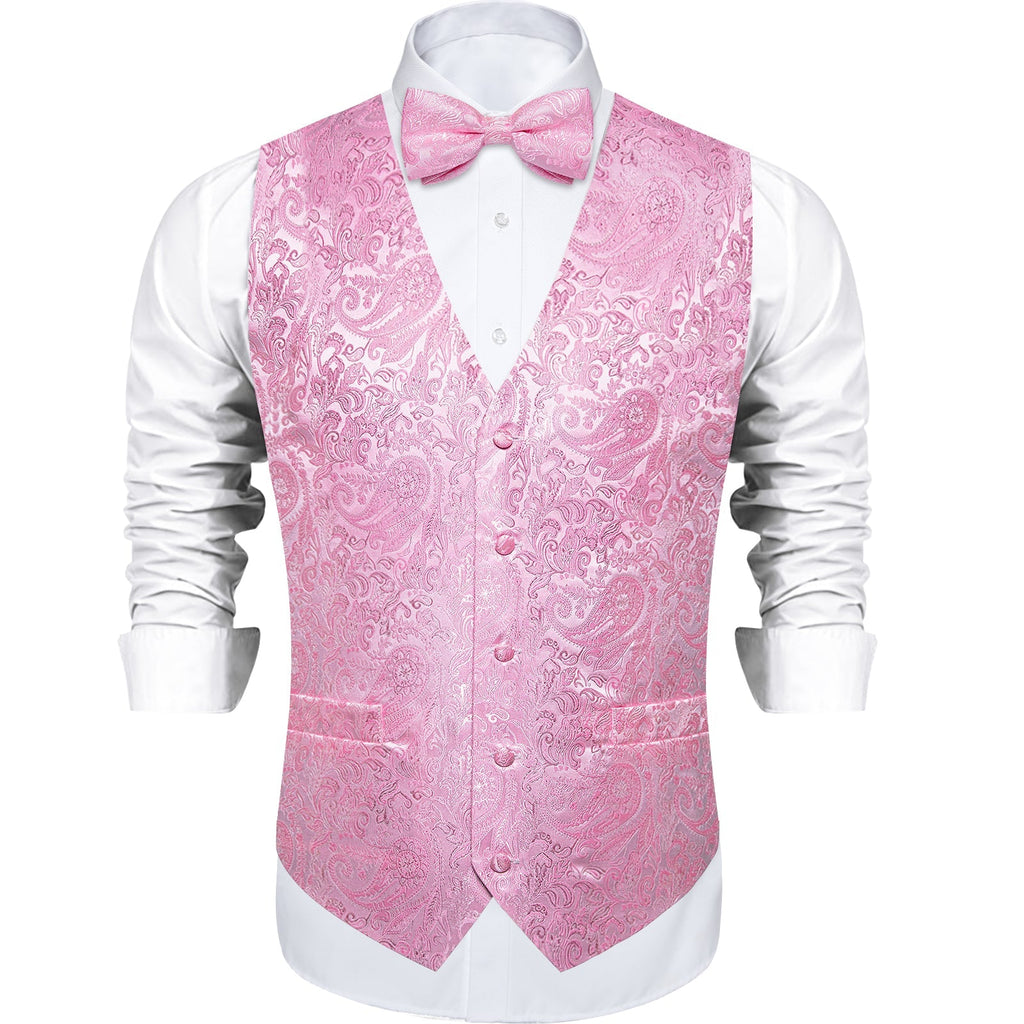GentCrest Pink Paisley Vest Set - Image 2
