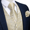 GentCrest Beige Paisley Vest Set - Image 1