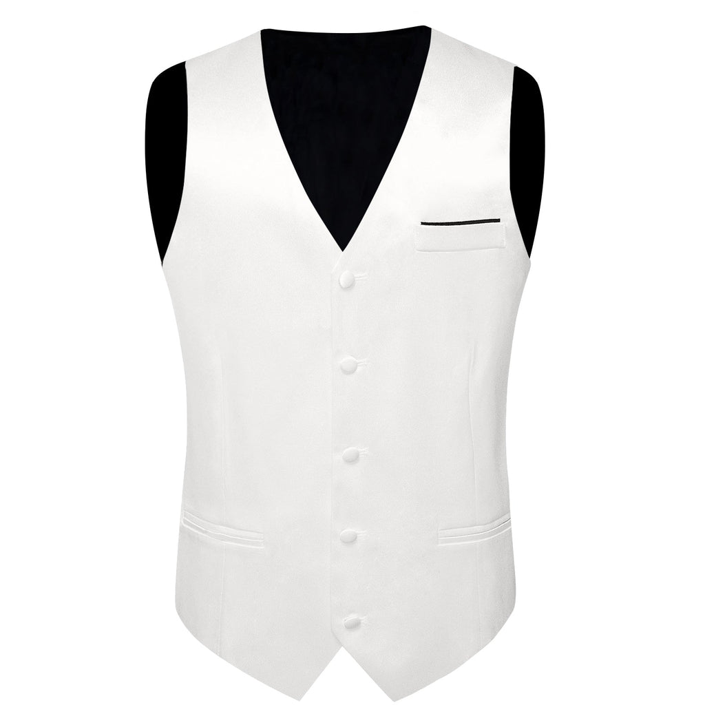 GentCrest White Solid Vest Set - Image 4