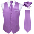 GentCrest Purple Solid Vest Set - Image 1