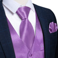 GentCrest Purple Solid Vest Set - Image 1