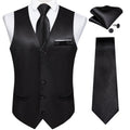 GentCrest Black Solid Vest Set - Image 1