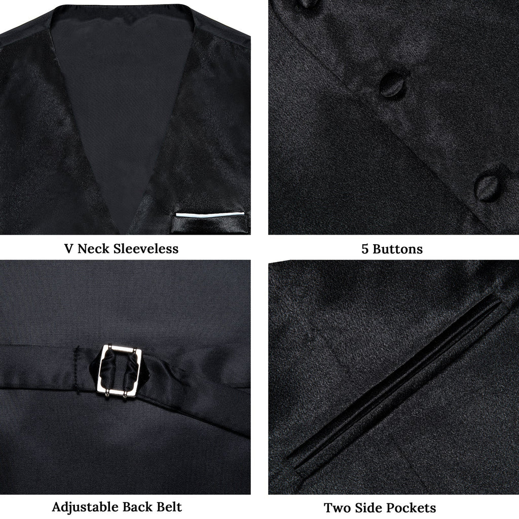 GentCrest Black Solid Vest Set - Image 6