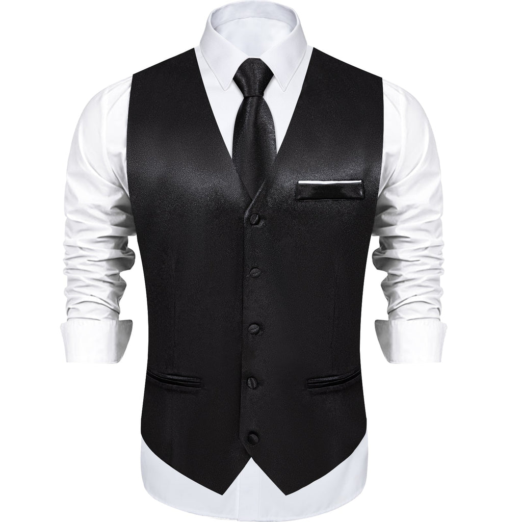 GentCrest Black Solid Vest Set - Image 3