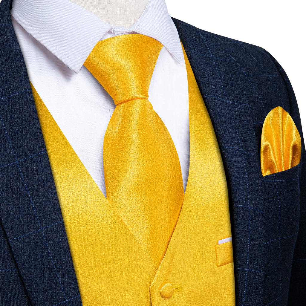 GentCrest Yellow Solid Vest Set - Image 1