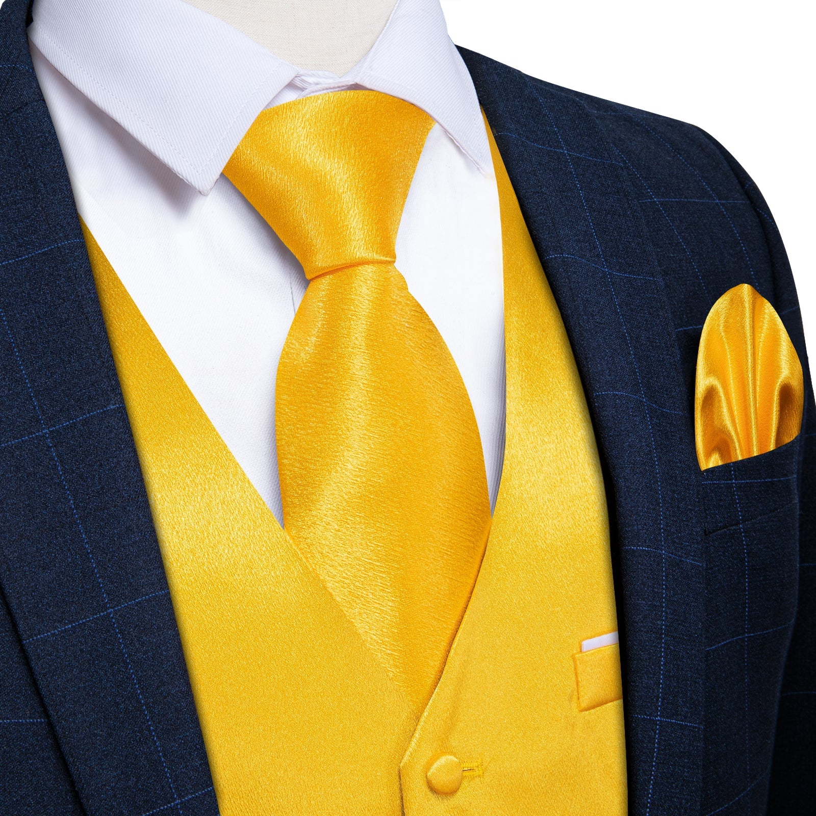 GentCrest Yellow Solid Vest Set - Image 1