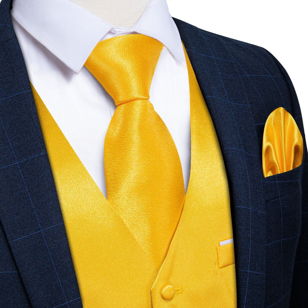 GentCrest Yellow Solid Vest Set - Image 7