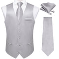 GentCrest Silver Solid Vest Set - Image 1