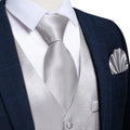 GentCrest Silver Solid Vest Set - Image 1
