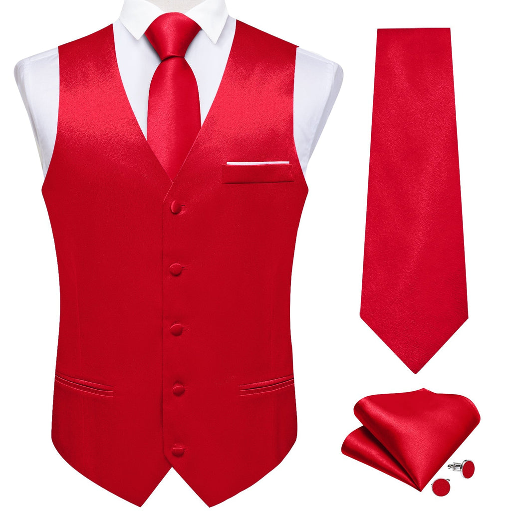 GentCrest Red Solid Vest Set - Image 2