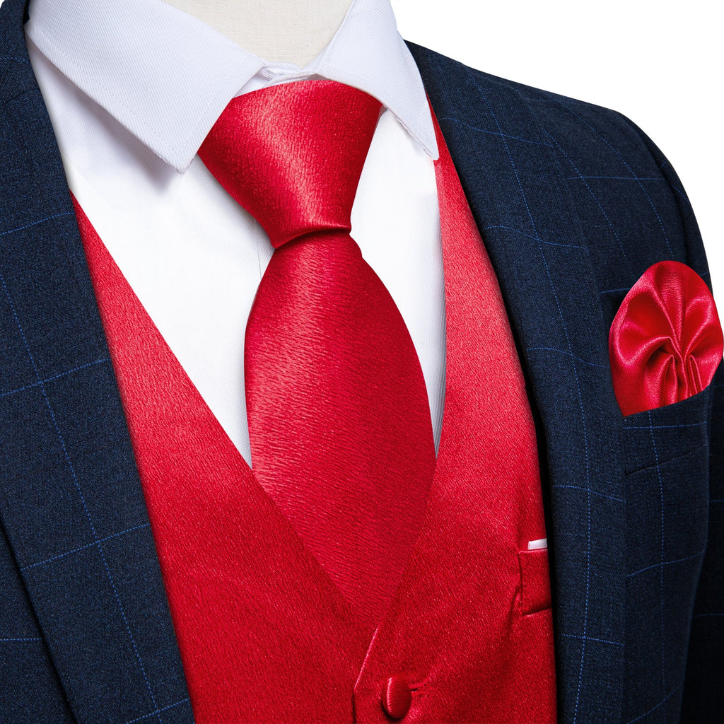 GentCrest Red Solid Vest Set - Image 1