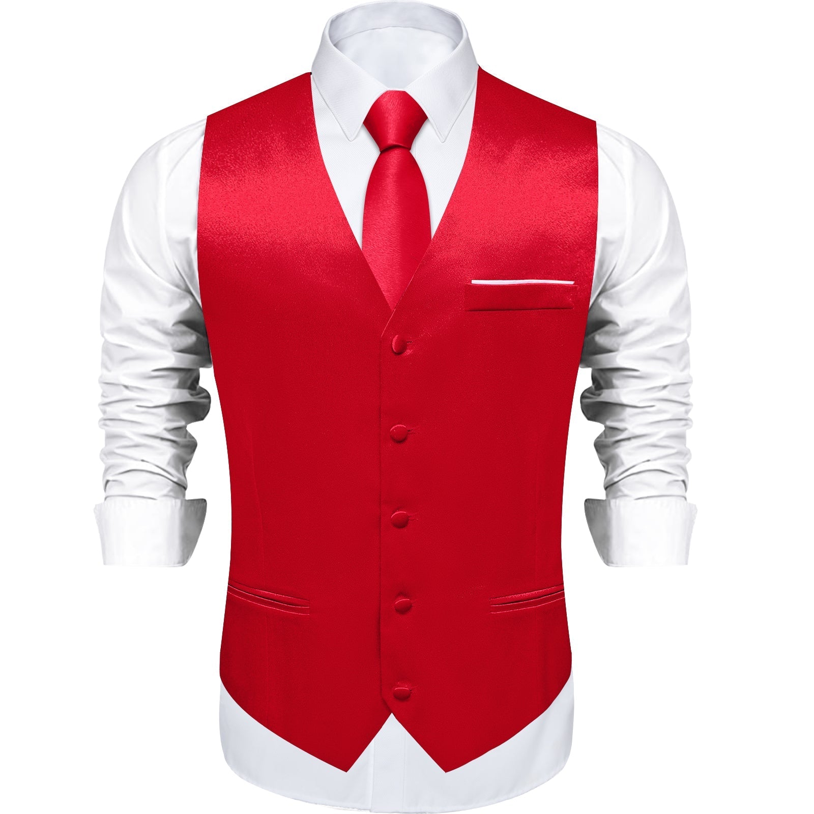 GentCrest Red Solid Vest Set - Image 3