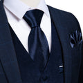 GentCrest Blue Solid Vest Set - Image 1