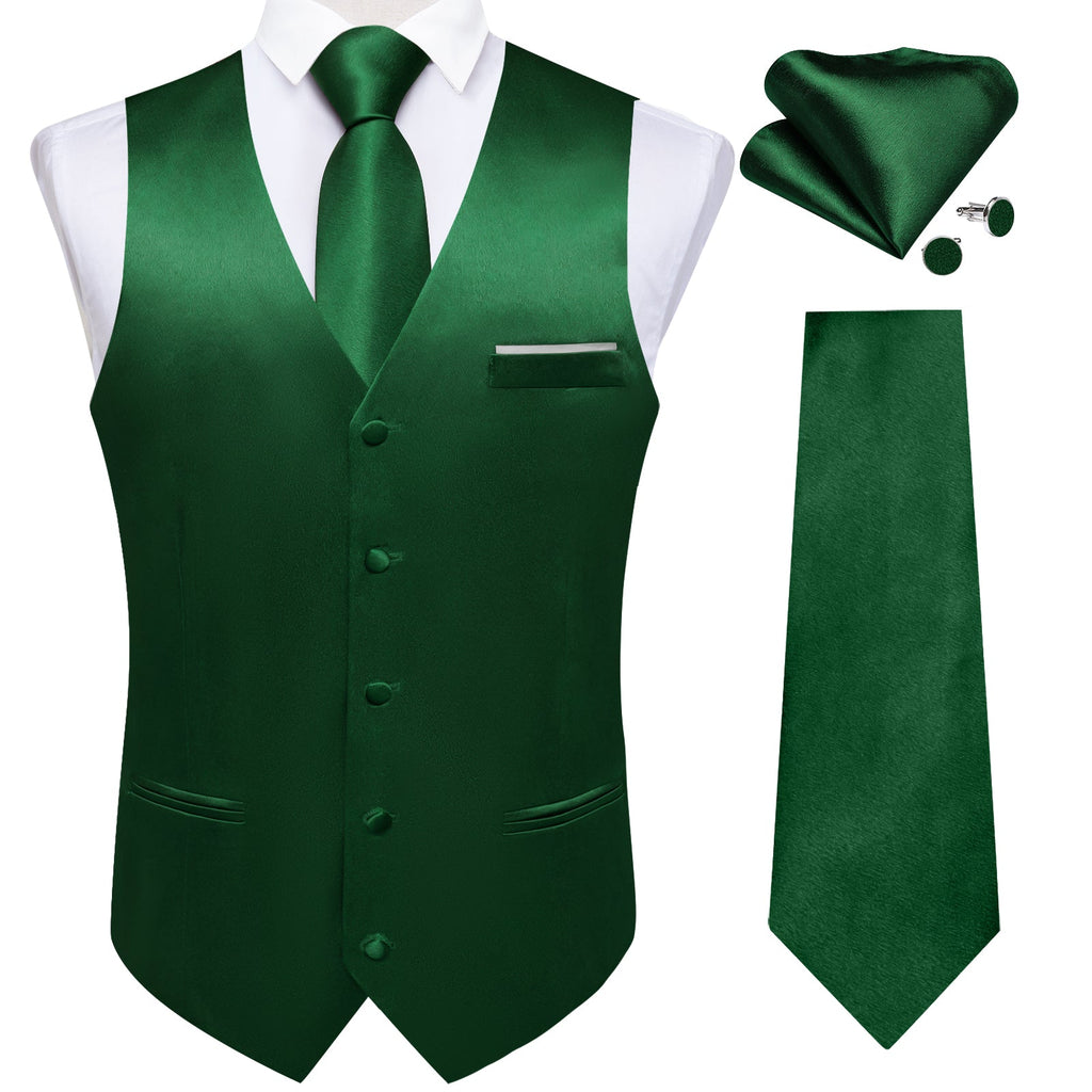 GentCrest Green Solid Vest Set - Image 1