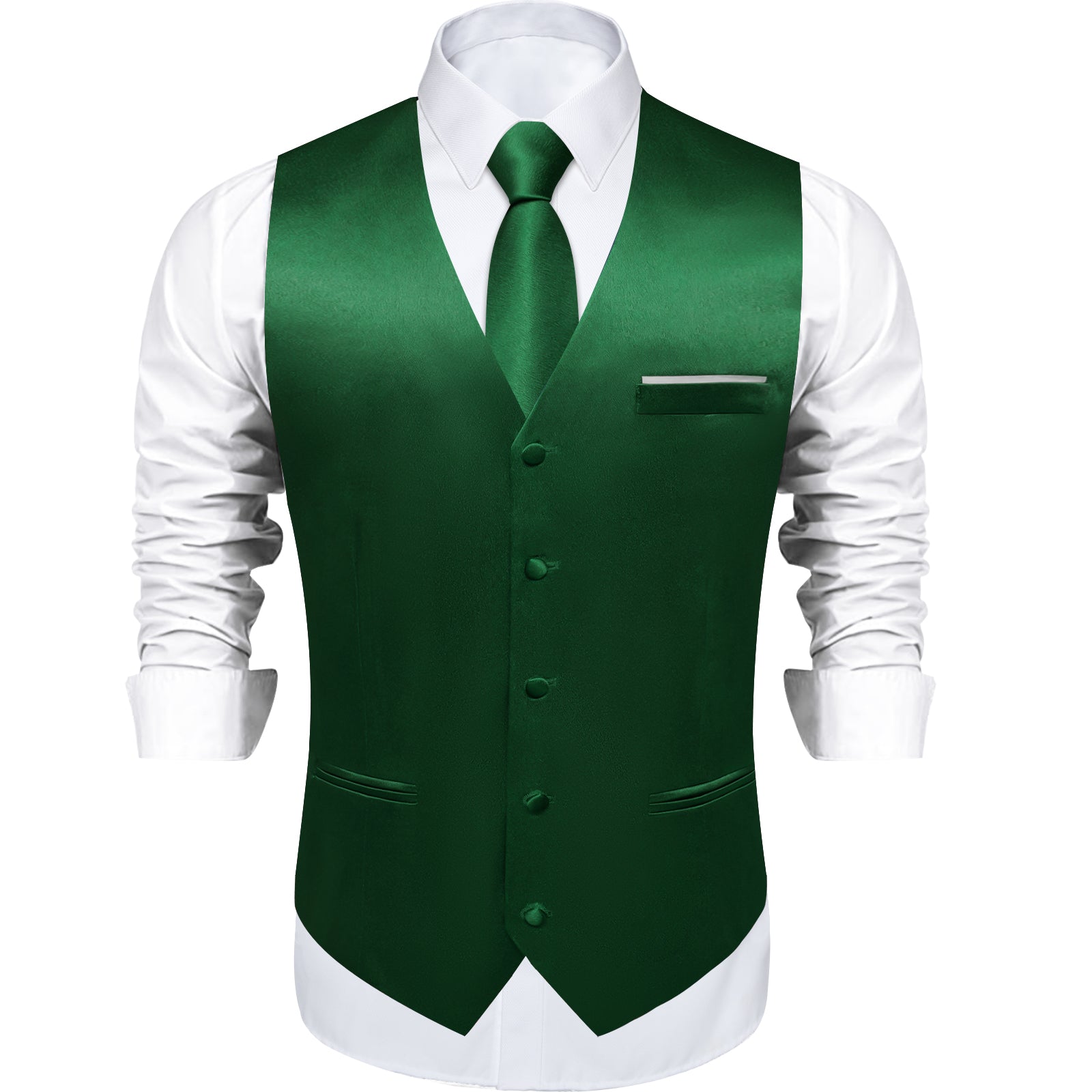 GentCrest Green Solid Vest Set - Image 3