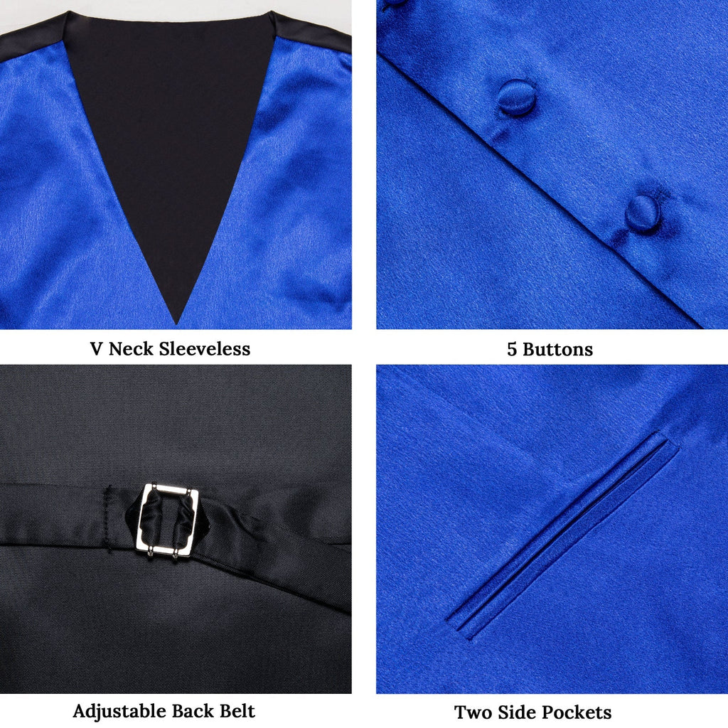 GentCrest Blue Solid Vest Set - Image 6