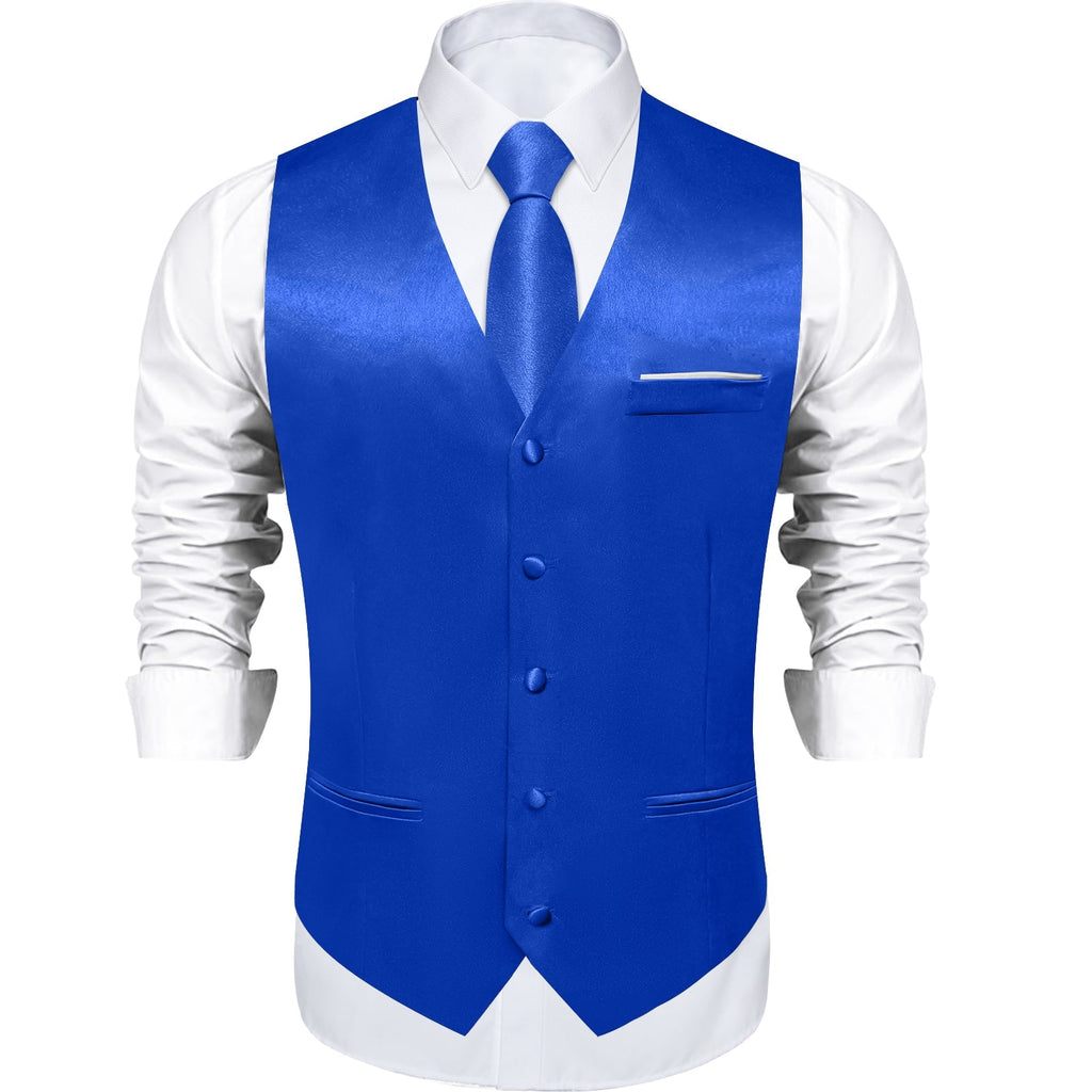 GentCrest Blue Solid Vest Set - Image 3