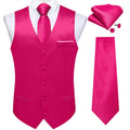 GentCrest Pink Solid Vest Set - Image 1