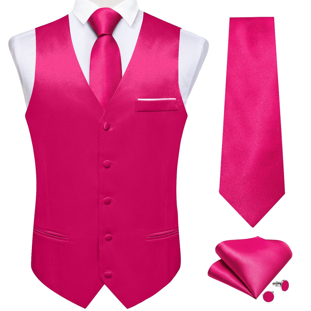 GentCrest Pink Solid Vest Set - Image 2