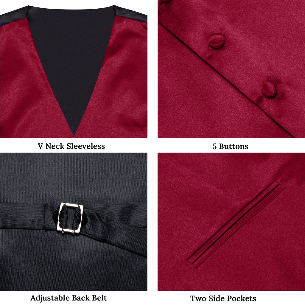 GentCrest Red Solid Vest Set - Image 6