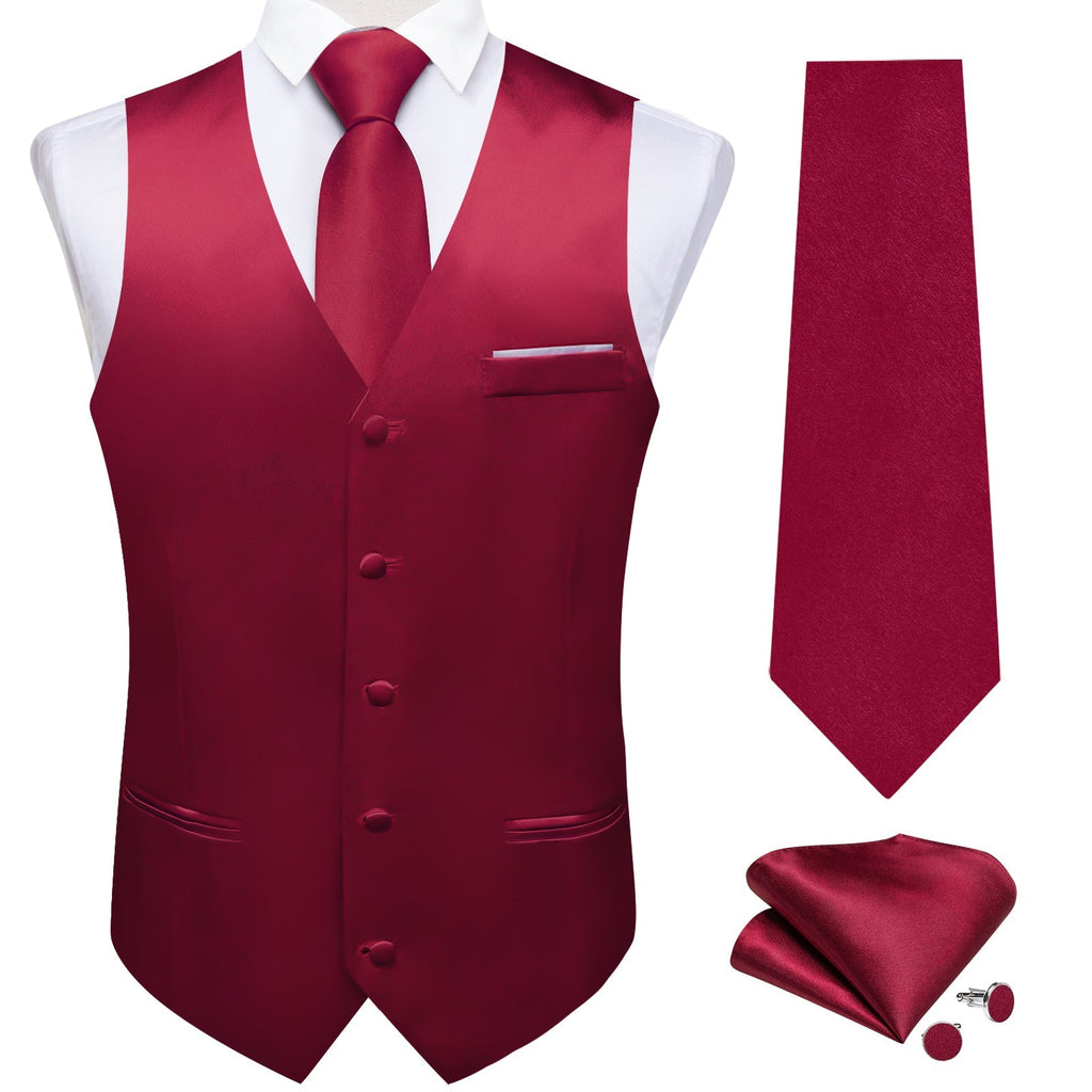 GentCrest Red Solid Vest Set - Image 2