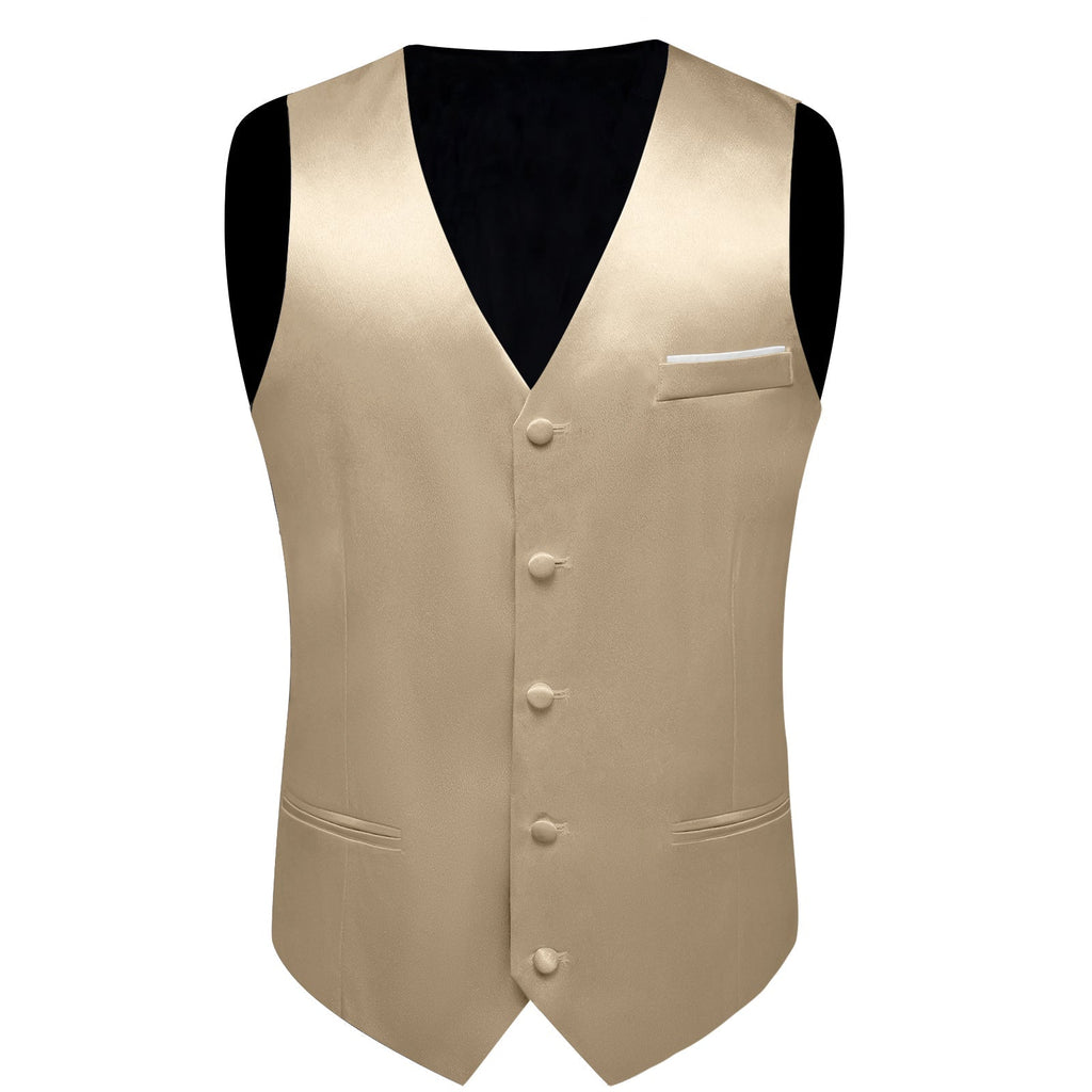 GentCrest Champagne Solid Vest Set - Image 4