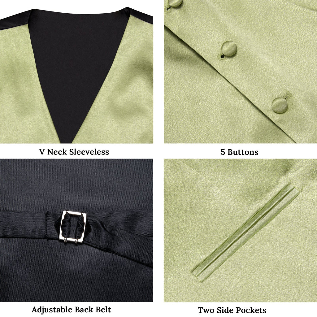 GentCrest Green Solid Vest Set - Image 6