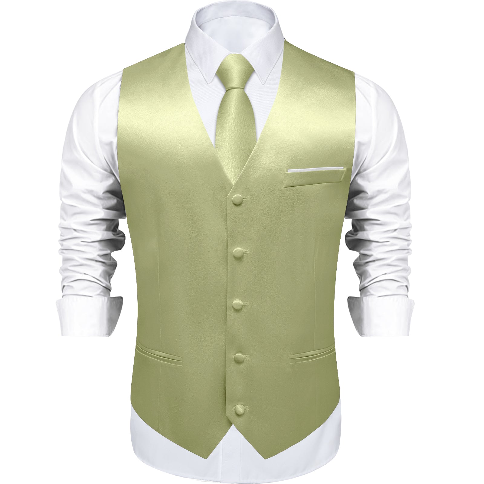 GentCrest Green Solid Vest Set - Image 3
