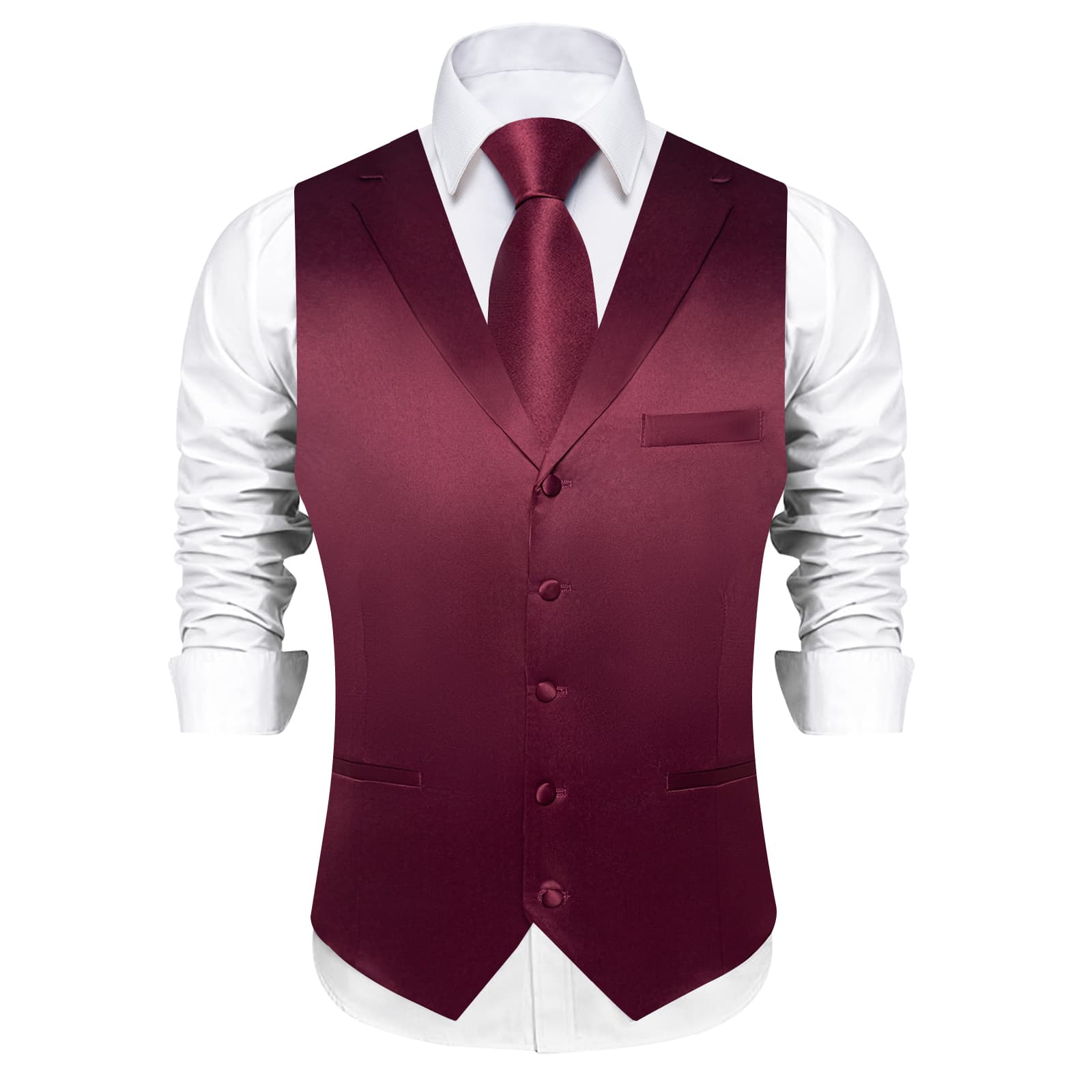 GentCrest Red Solid Vest Set - Image 3