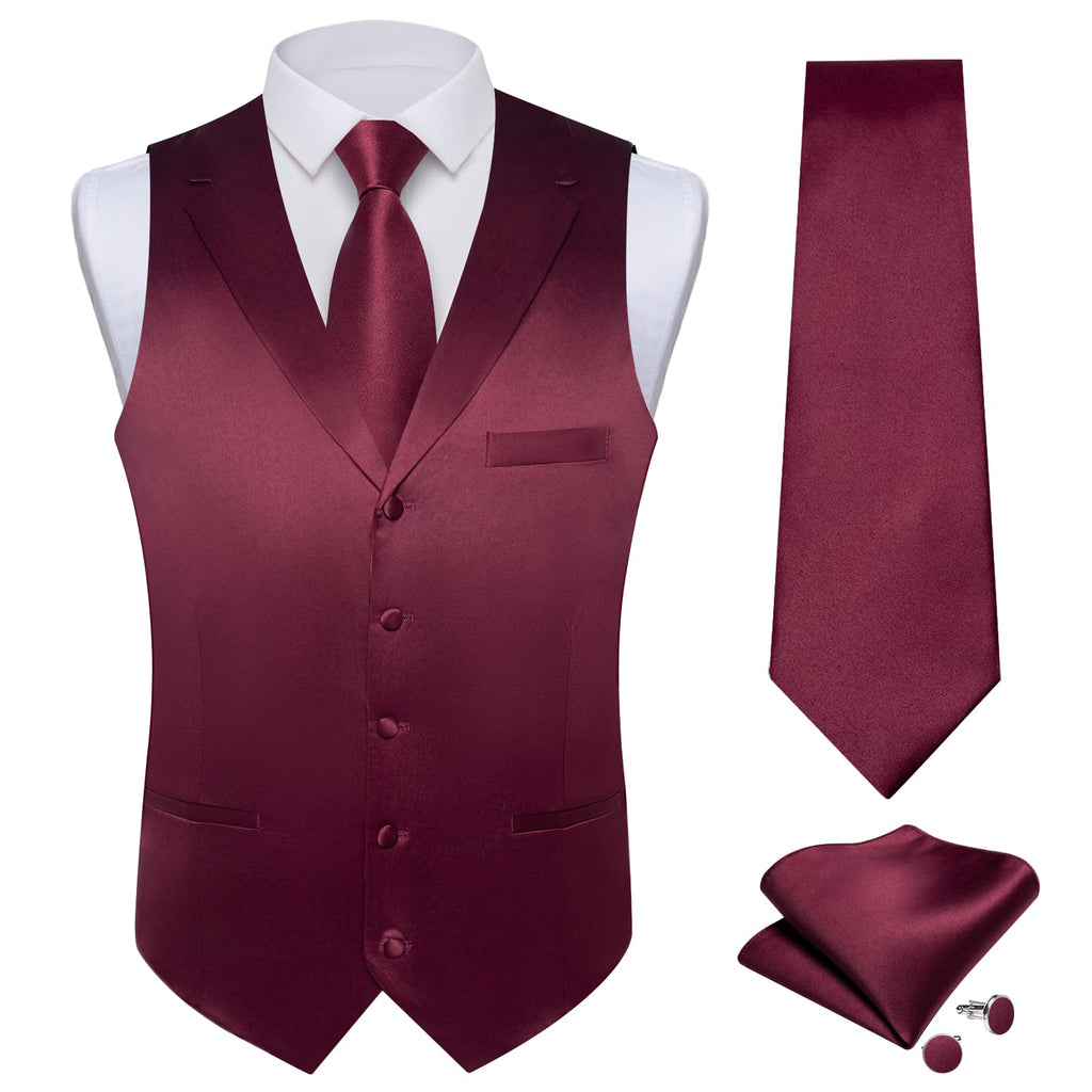 GentCrest Red Solid Vest Set - Image 2