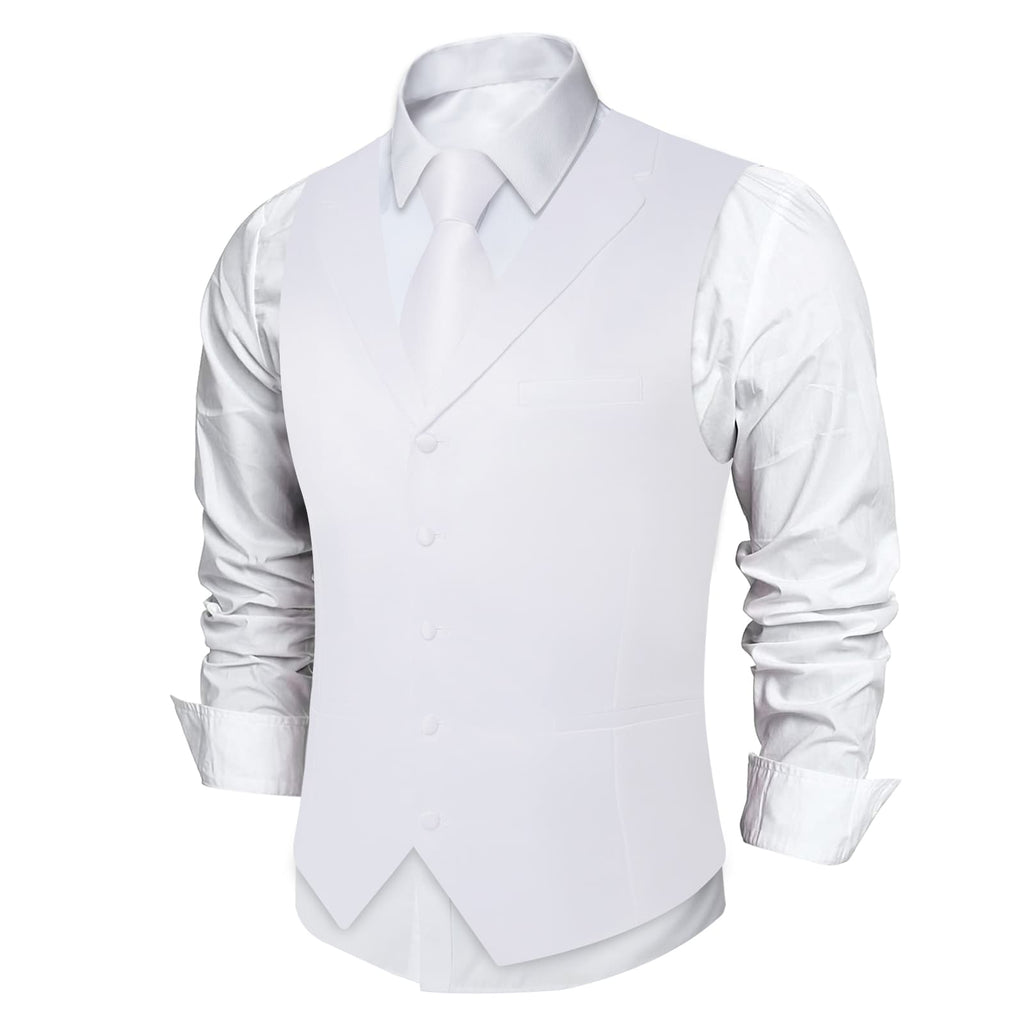GentCrest White Solid Vest Set - Image 4