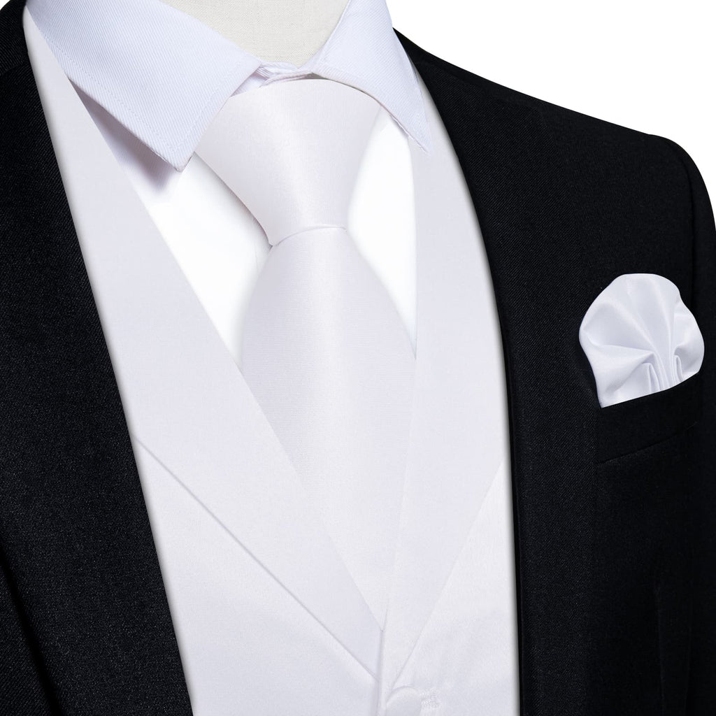 GentCrest White Solid Vest Set - Image 1