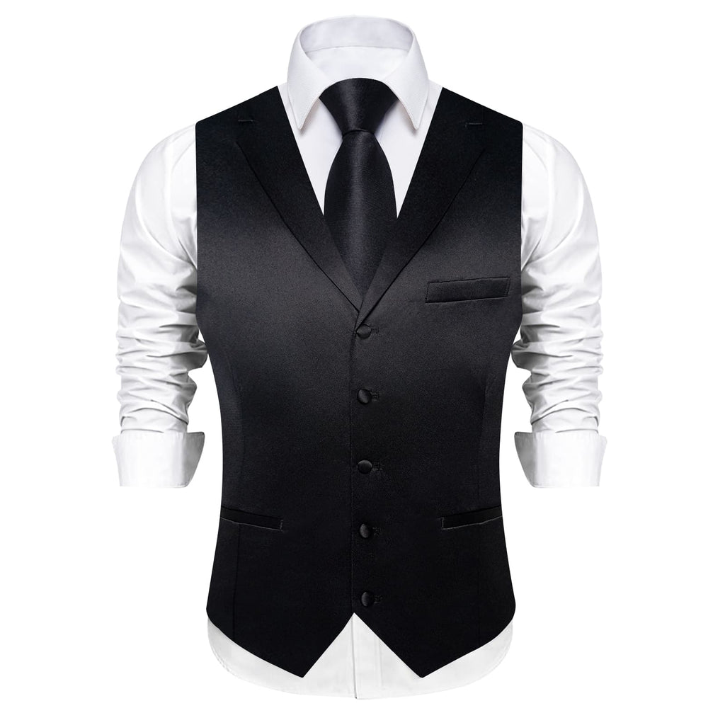 GentCrest Black Solid Vest Set - Image 3