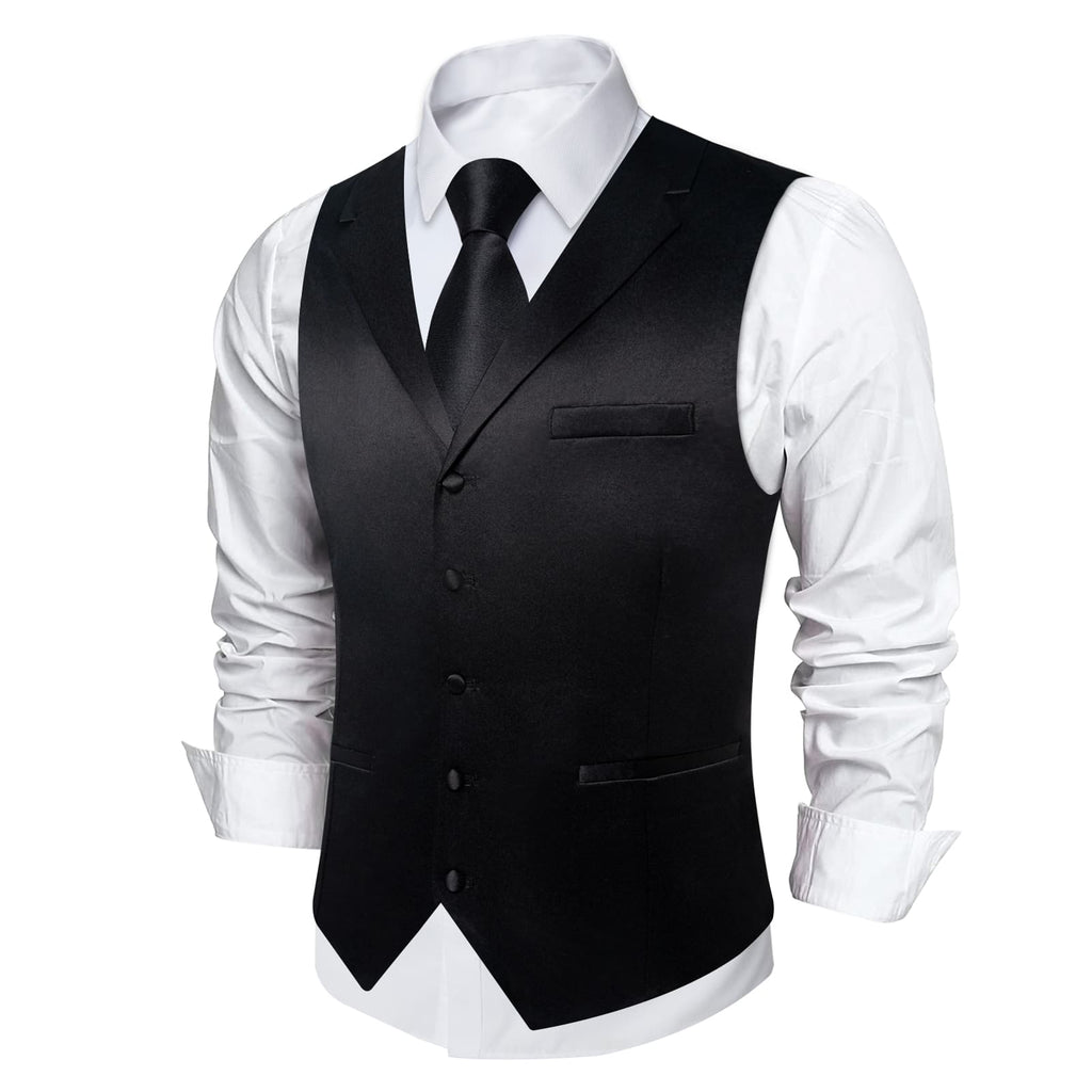 GentCrest Black Solid Vest Set - Image 4