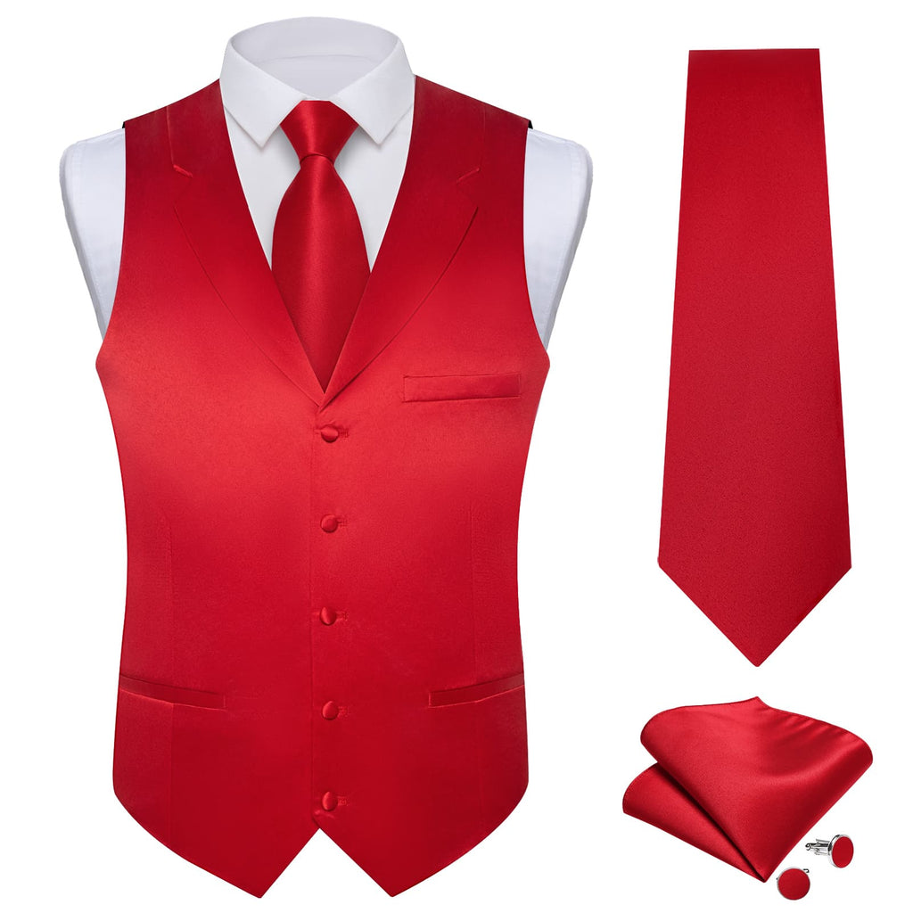 GentCrest Red Solid Vest Set - Image 2