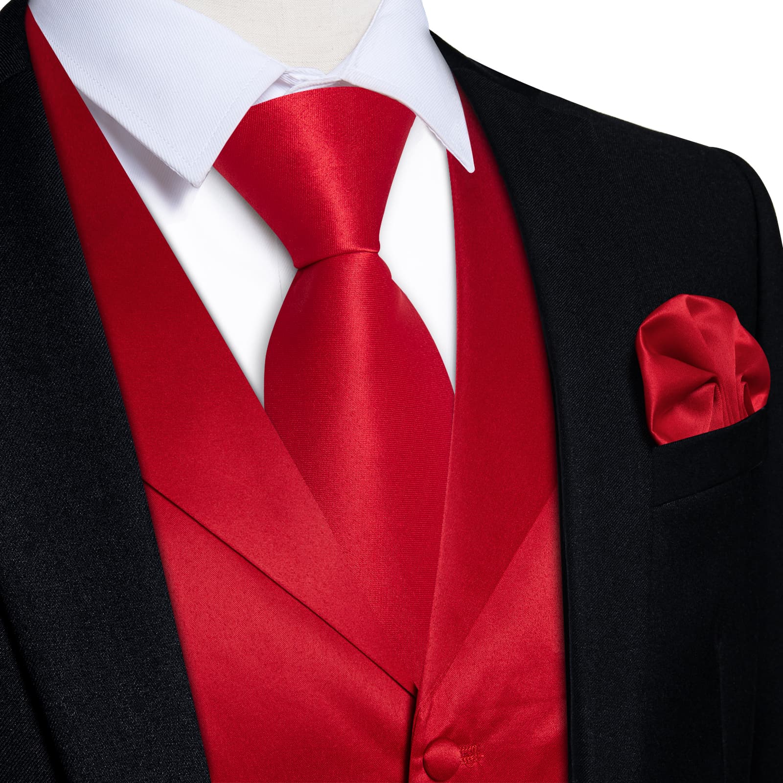 GentCrest Red Solid Vest Set - Image 1