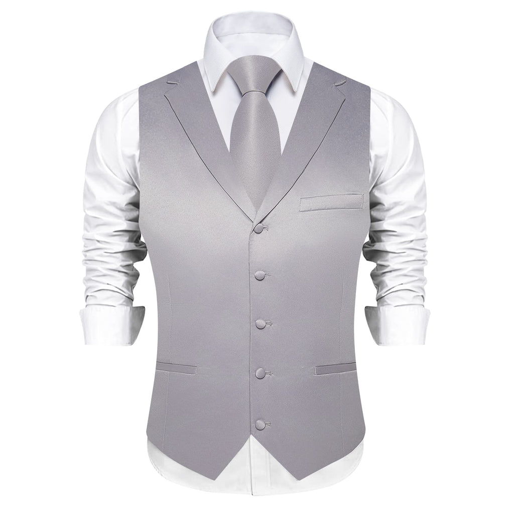 GentCrest Grey Solid Vest Set - Image 3