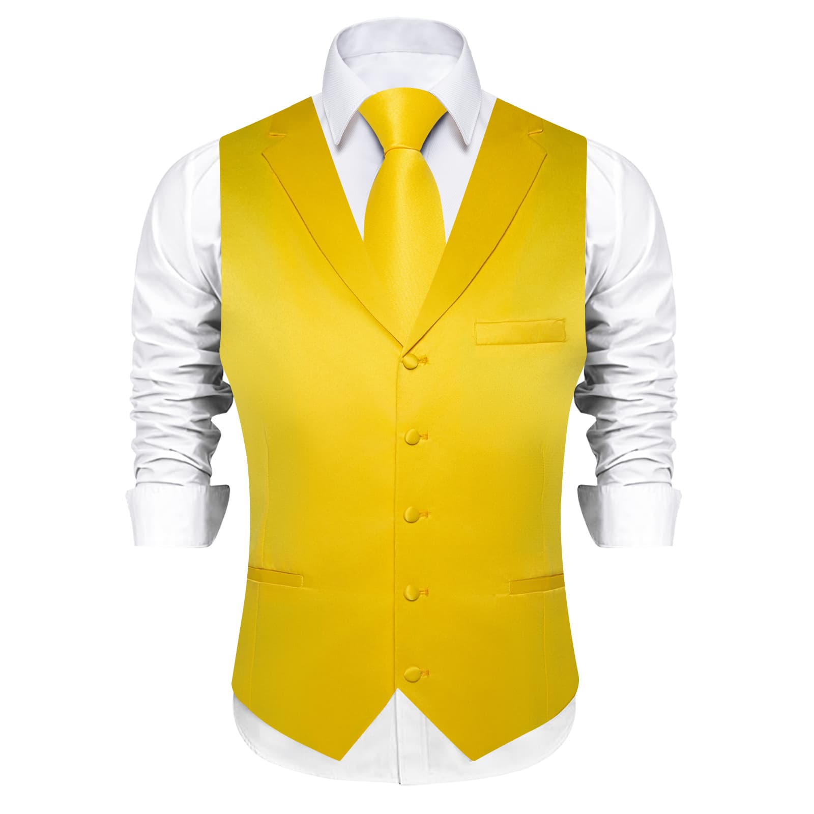 GentCrest Yellow Solid Vest Set - Image 3