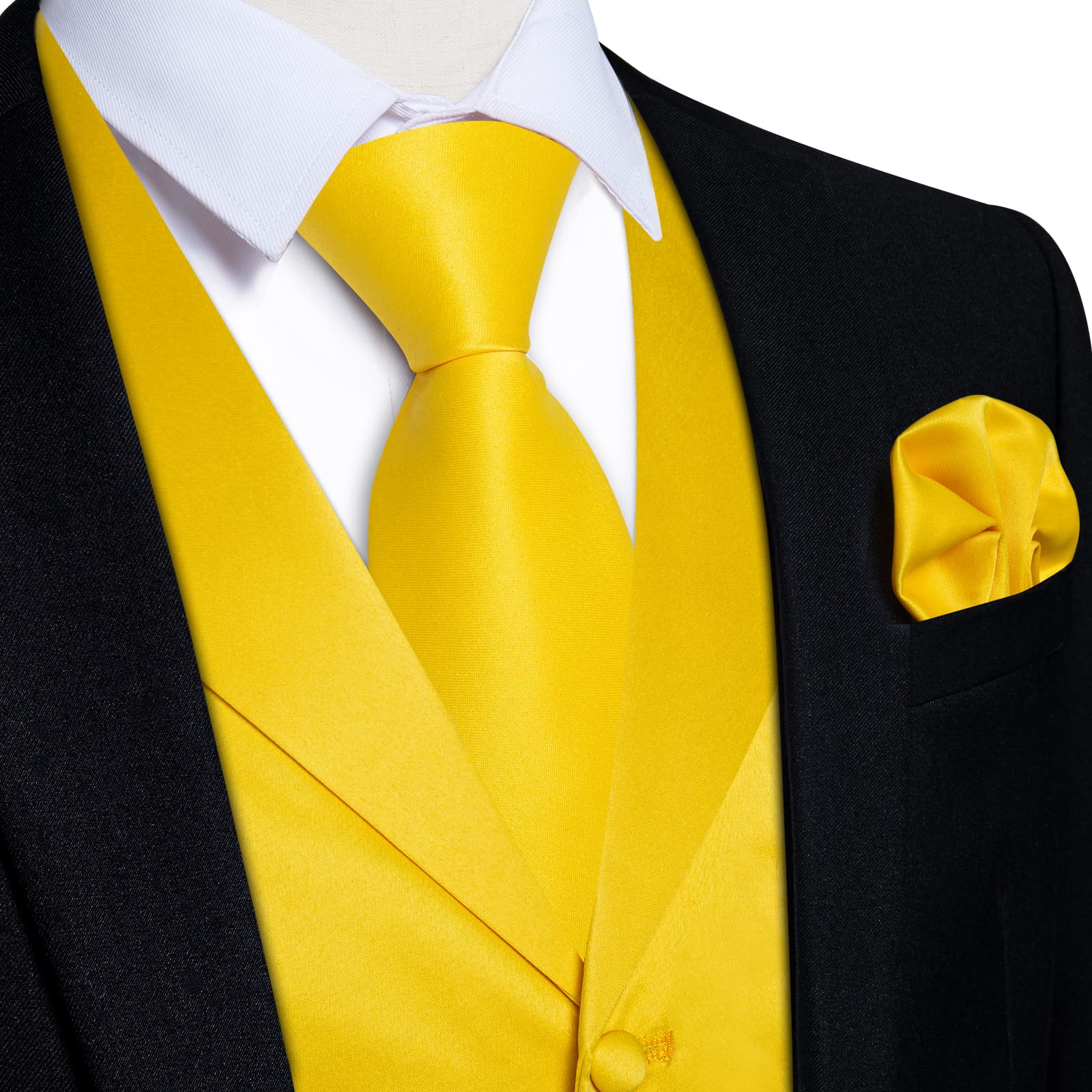 GentCrest Yellow Solid Vest Set - Image 1