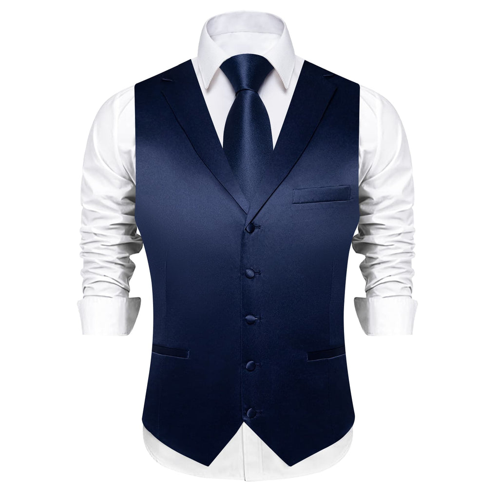 GentCrest Blue Solid Vest Set - Image 3