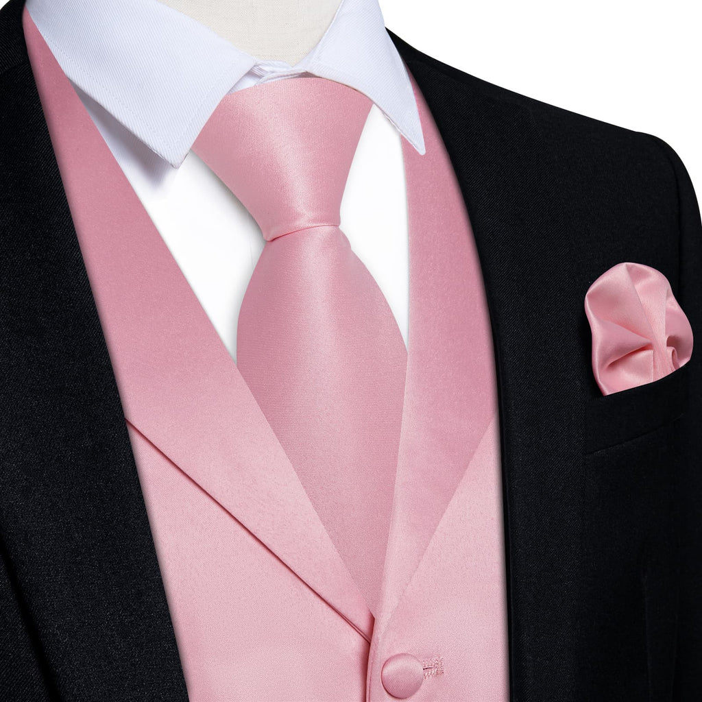 GentCrest Pink Solid Vest Set - Image 1