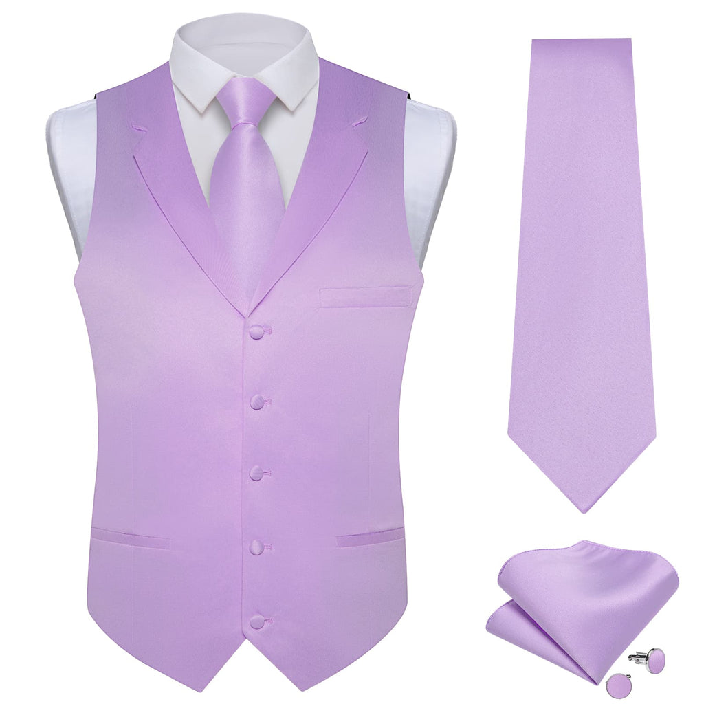 GentCrest Purple Solid Vest Set - Image 2