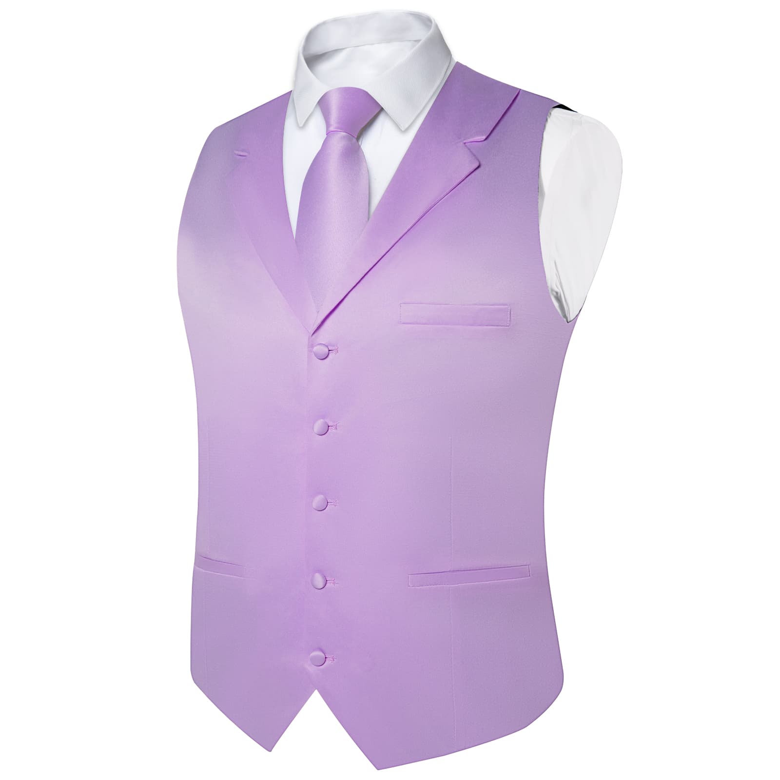 GentCrest Purple Solid Vest Set - Image 5