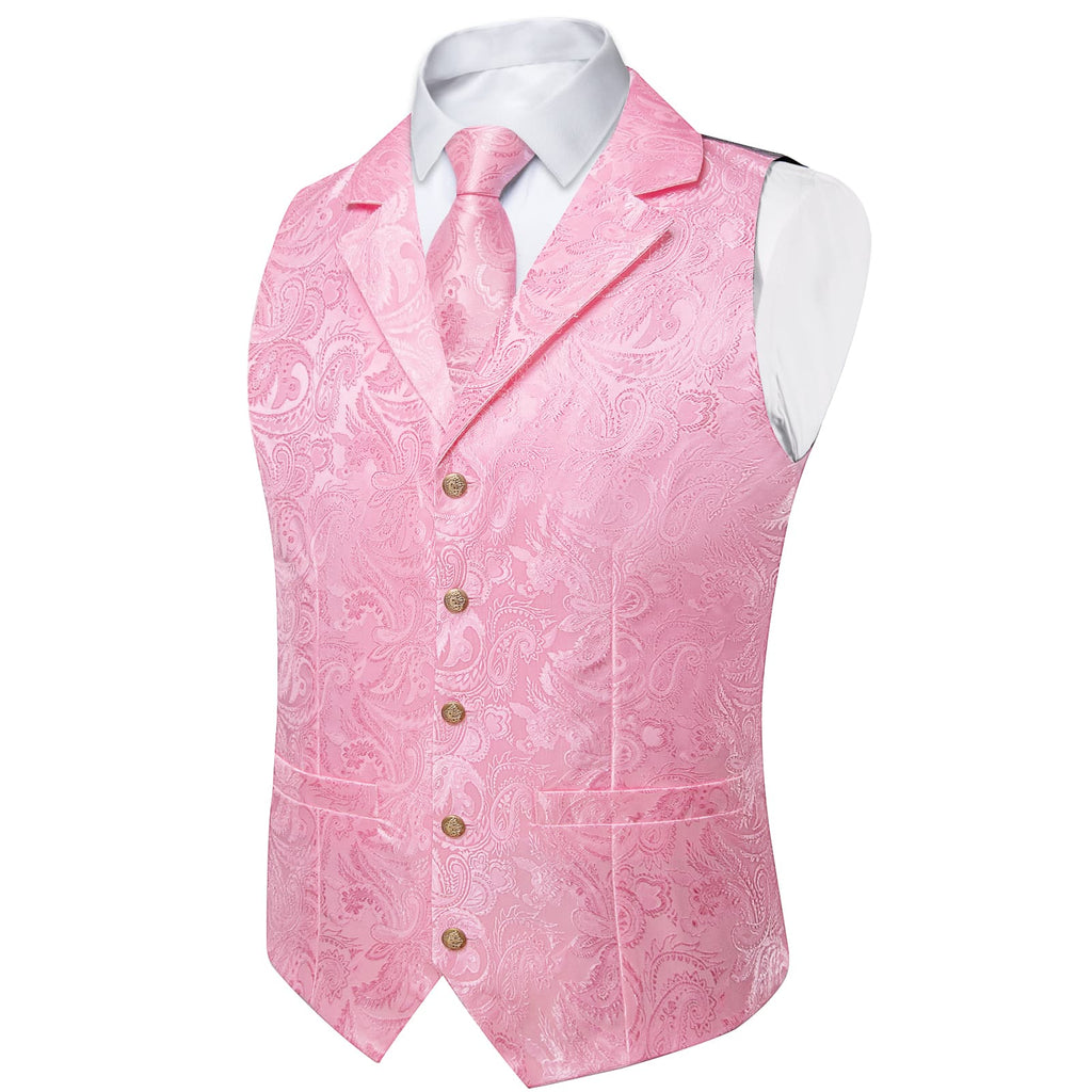 GentCrest Pink Paisley Vest Set - Image 3