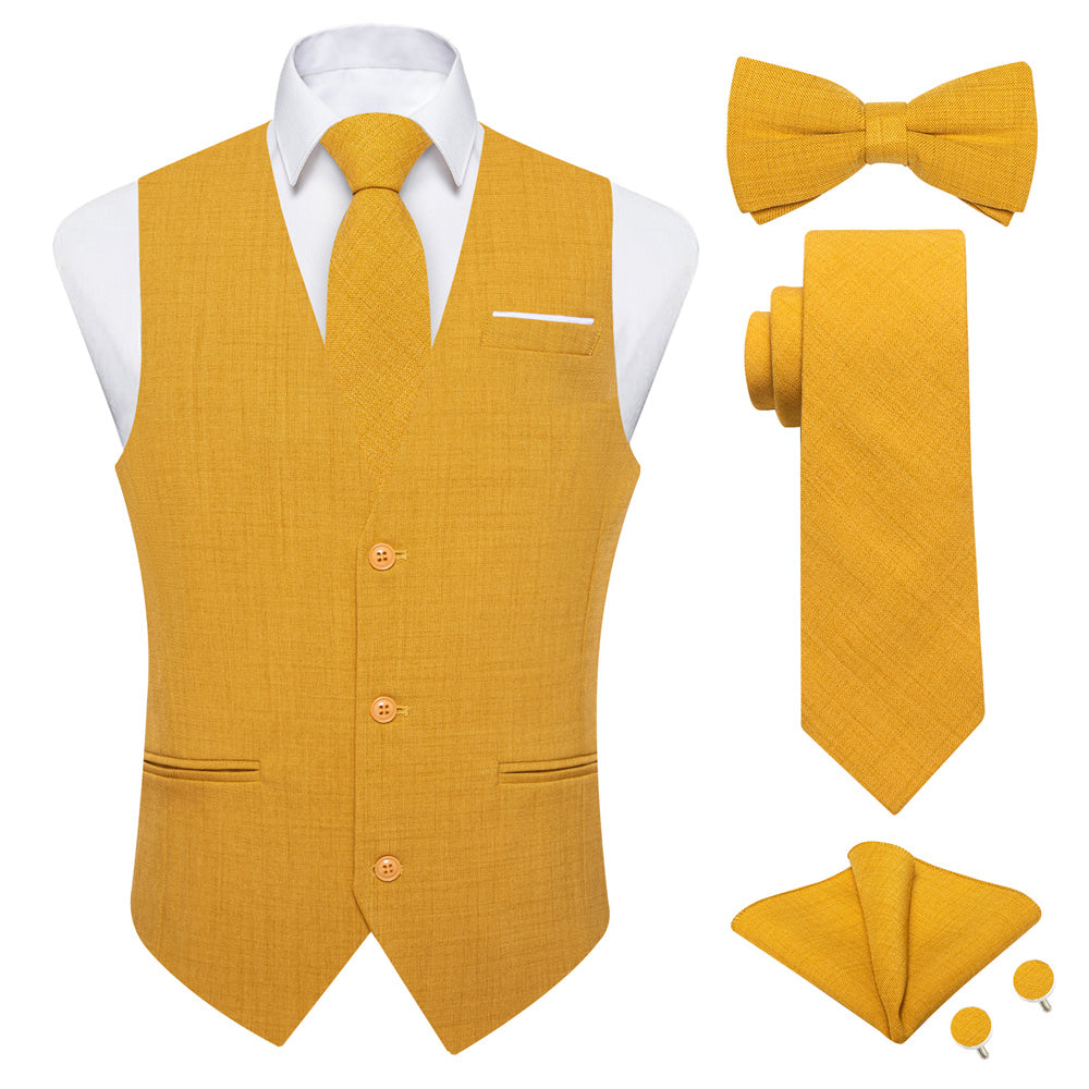 GentCrest Black Solid Vest Set - Image 1