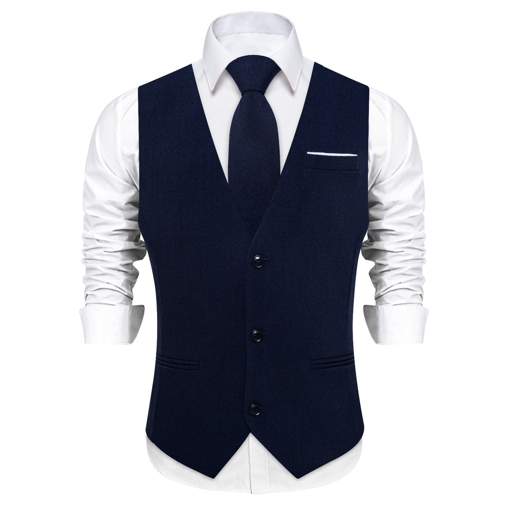 GentCrest Blue Solid Vest Set - Image 3