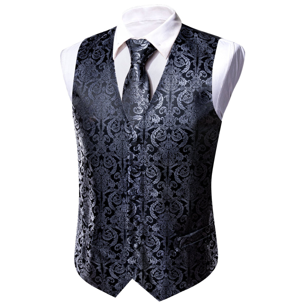 GentCrest Black Paisley Vest Set - Image 3