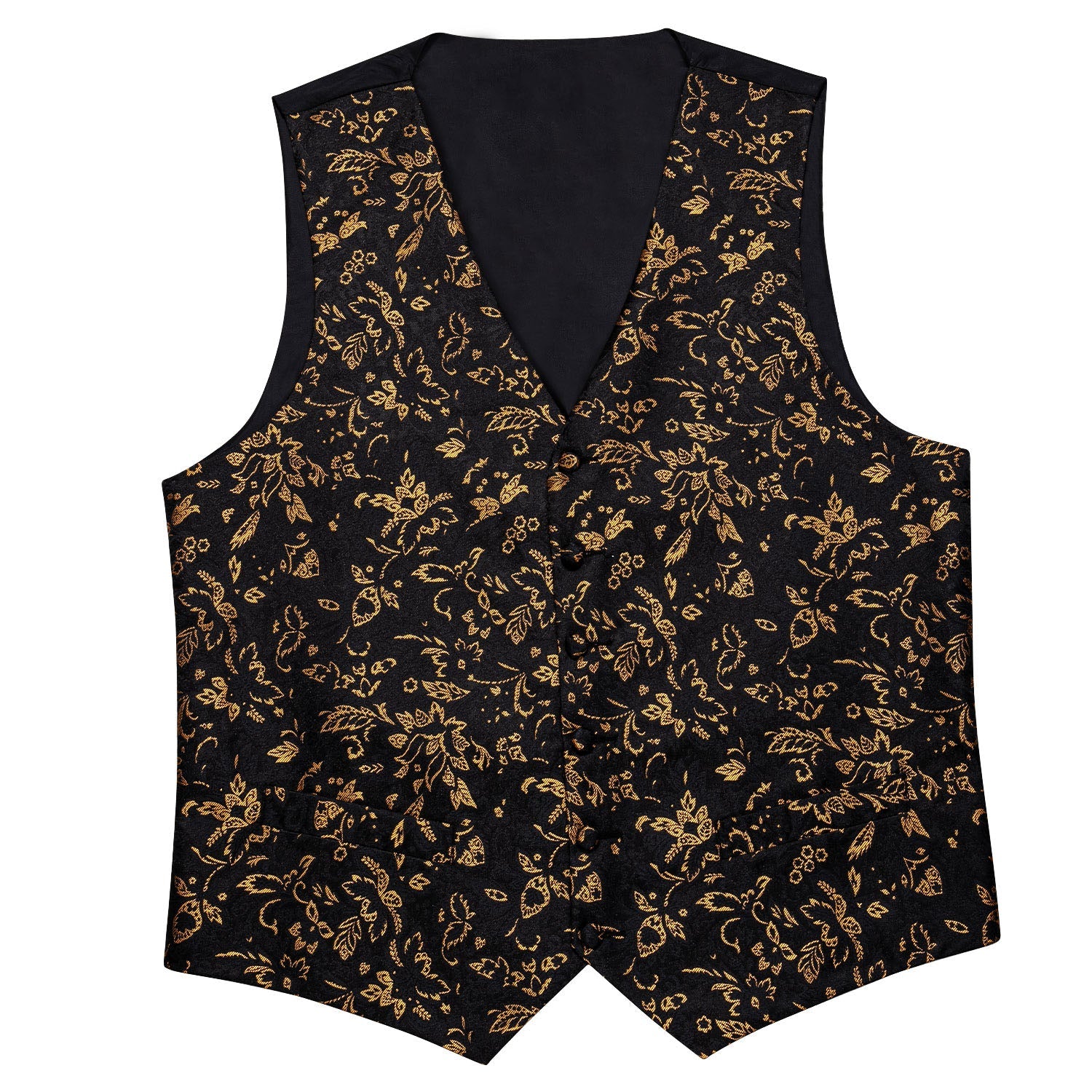 GentCrest Black Floral Vest Set - Image 4