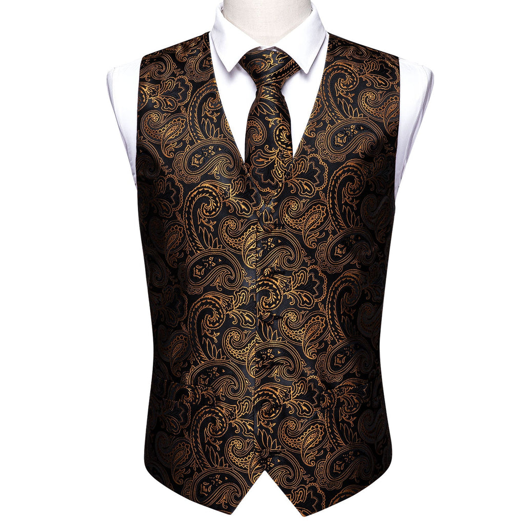 GentCrest Black Paisley Vest Set - Image 2